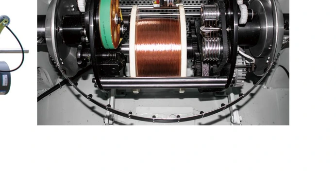 Inside the bunching machine
