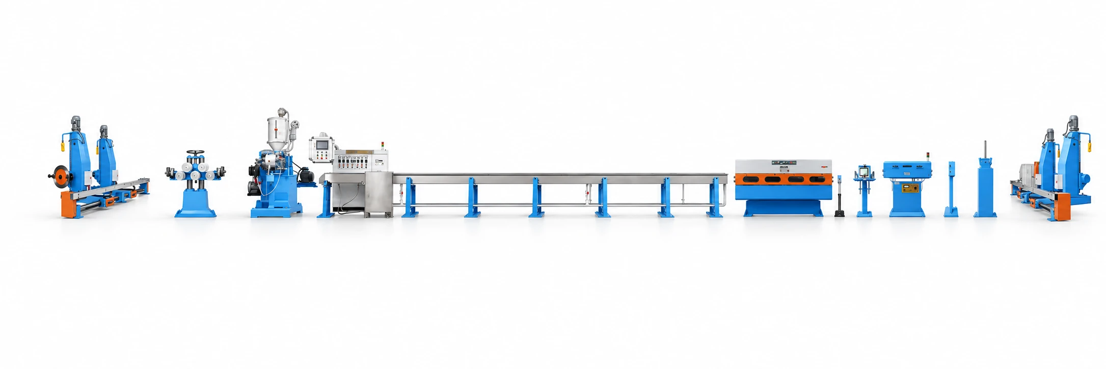 3D visualization: Power-cable extrusion line shown in the PINYANG catalogue