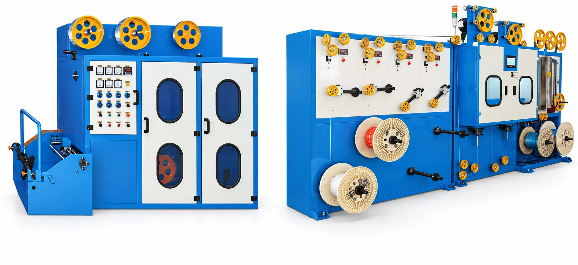 3D visualization: Single- and double-layer cable taping equipment