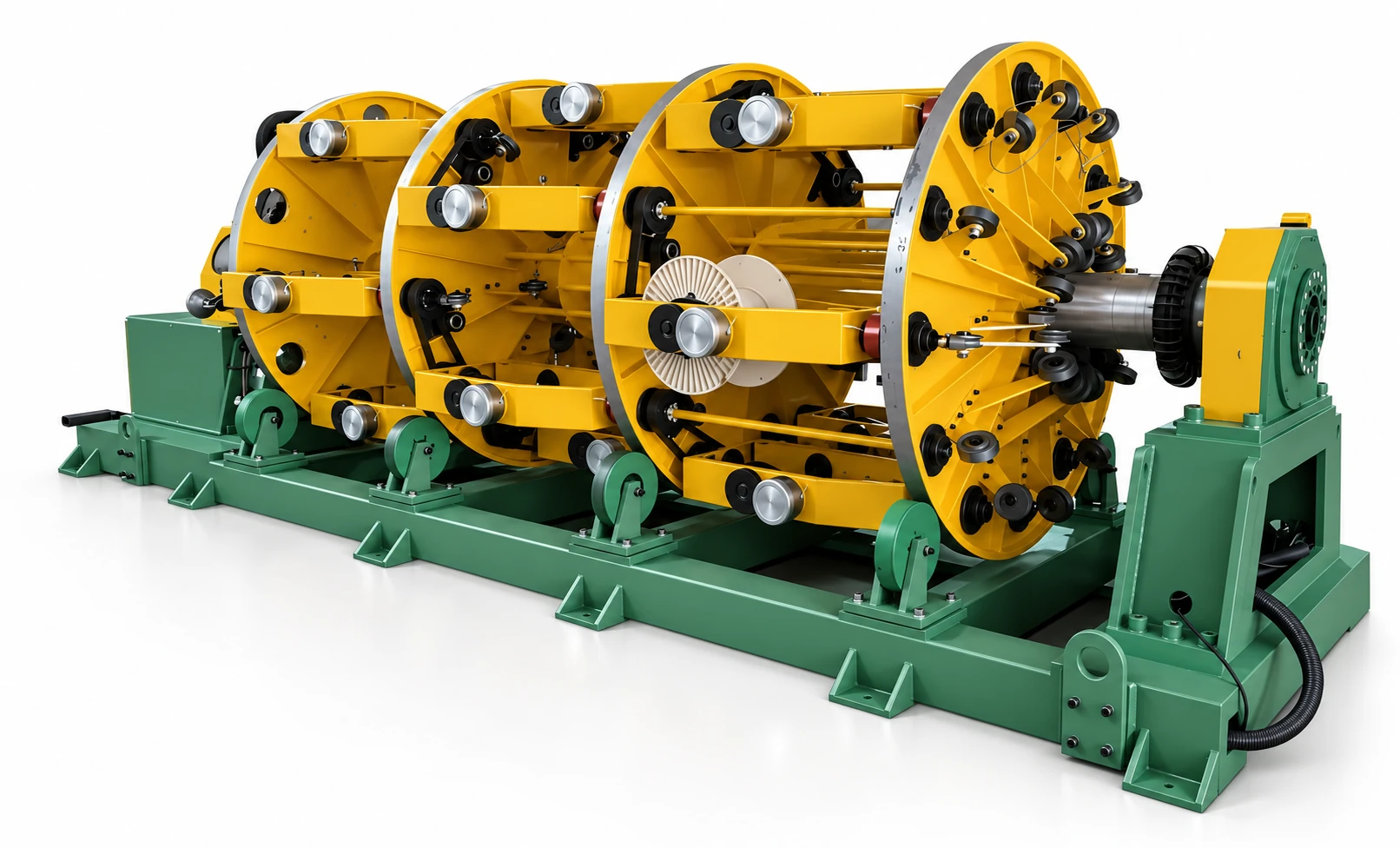 3D render of PINYANG planetary stranding equipment